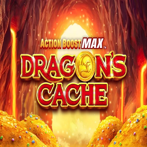 Slots logo of Action Boost Max Dragon's Cache from SpinPlay Games at PiperSpin Casino
