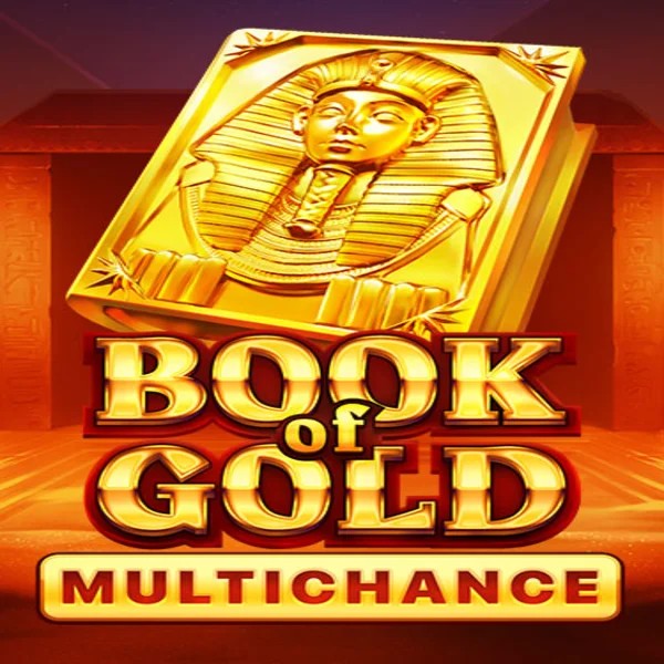 Book of Gold Multichance online game logo by Playson on pipersspin.com