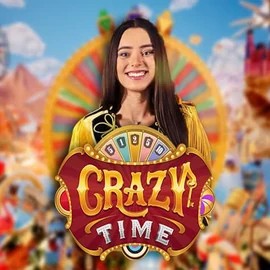 Logo of Crazy Time from Evolution at PiperSpin Casino