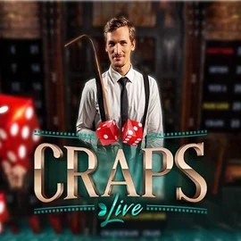 Live Craps slot visual from Evolution available on pipersspin.com