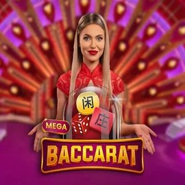 Mega Baccarat casino game by Pragmatic Play – featured logo at PiperSpin Casino