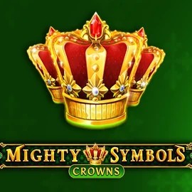 Mighty Symbols Crowns slot logo by Wazdan at PiperSpin Casino