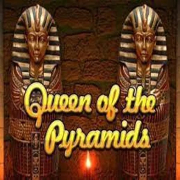 Queen of the Pyramids slot logo by Playtech at PiperSpin Casino