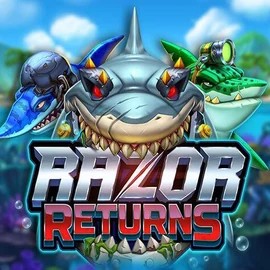 Razor Returns slot logo by Push Gaming at PiperSpin Casino