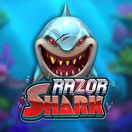 Razor Shark online game logo by Push Gaming on pipersspin.com