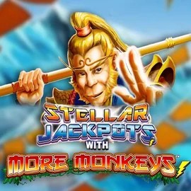 Stellar Jackpots with More Monkeys casino game by Lightning Box Game – featured logo at PiperSpin Casino