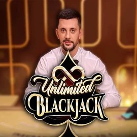 Unlimited Blackjack slot logo by Ezugi at PiperSpin Casino